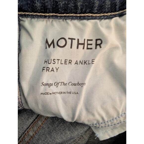 Mother Womens Jeans, Distressed Mother Hustler Ankle Fray Bootcut Jeans, Sz W26 - Picture 2 of 10